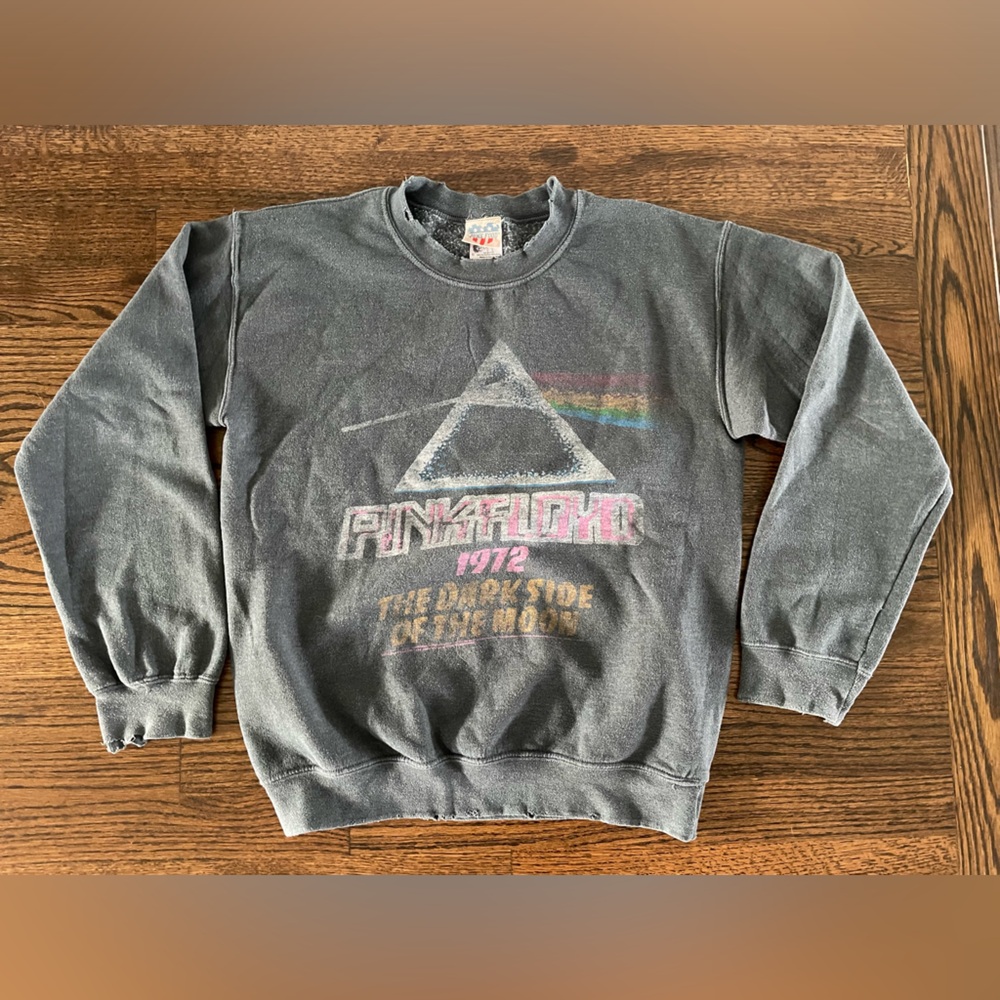Junk Food vintage pullover Pink Floyd distressed size S
